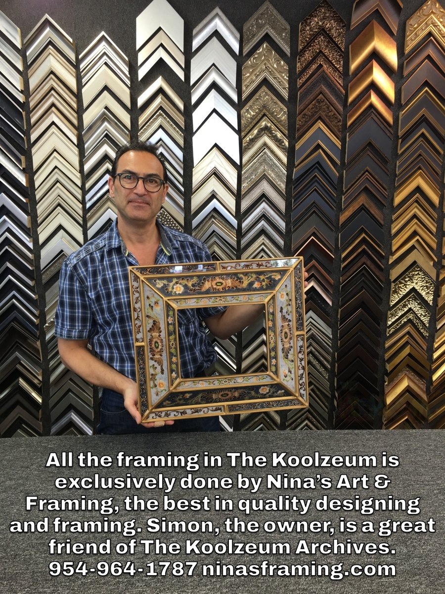 Nina's Art & Framing — Simon, exclusive framer of The Koolzeum. 954-964-1787 ninasframing.com