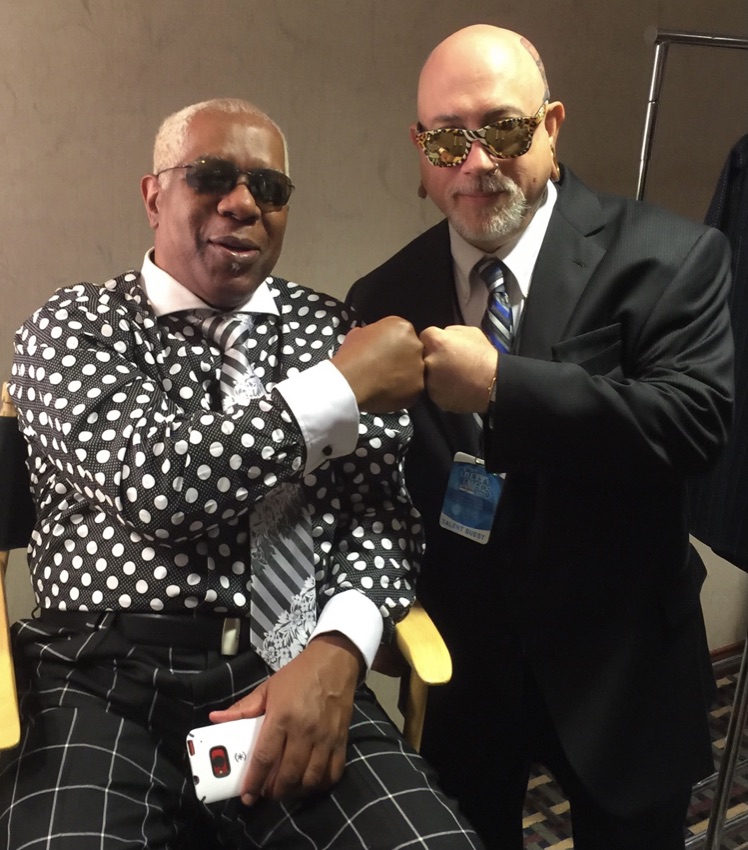 Dennis 'Dee Tee' Thomas and Cleveland Brown, backstage