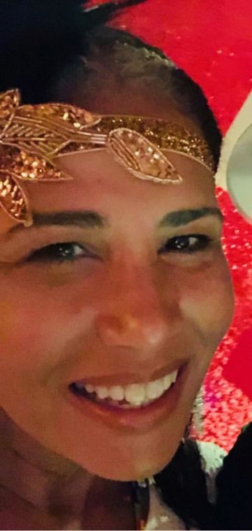A Koolzeum hero in a jeweled headpiece